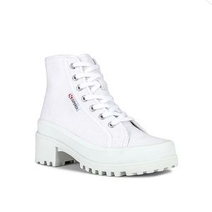 REVOLVE white biker heeled bootie